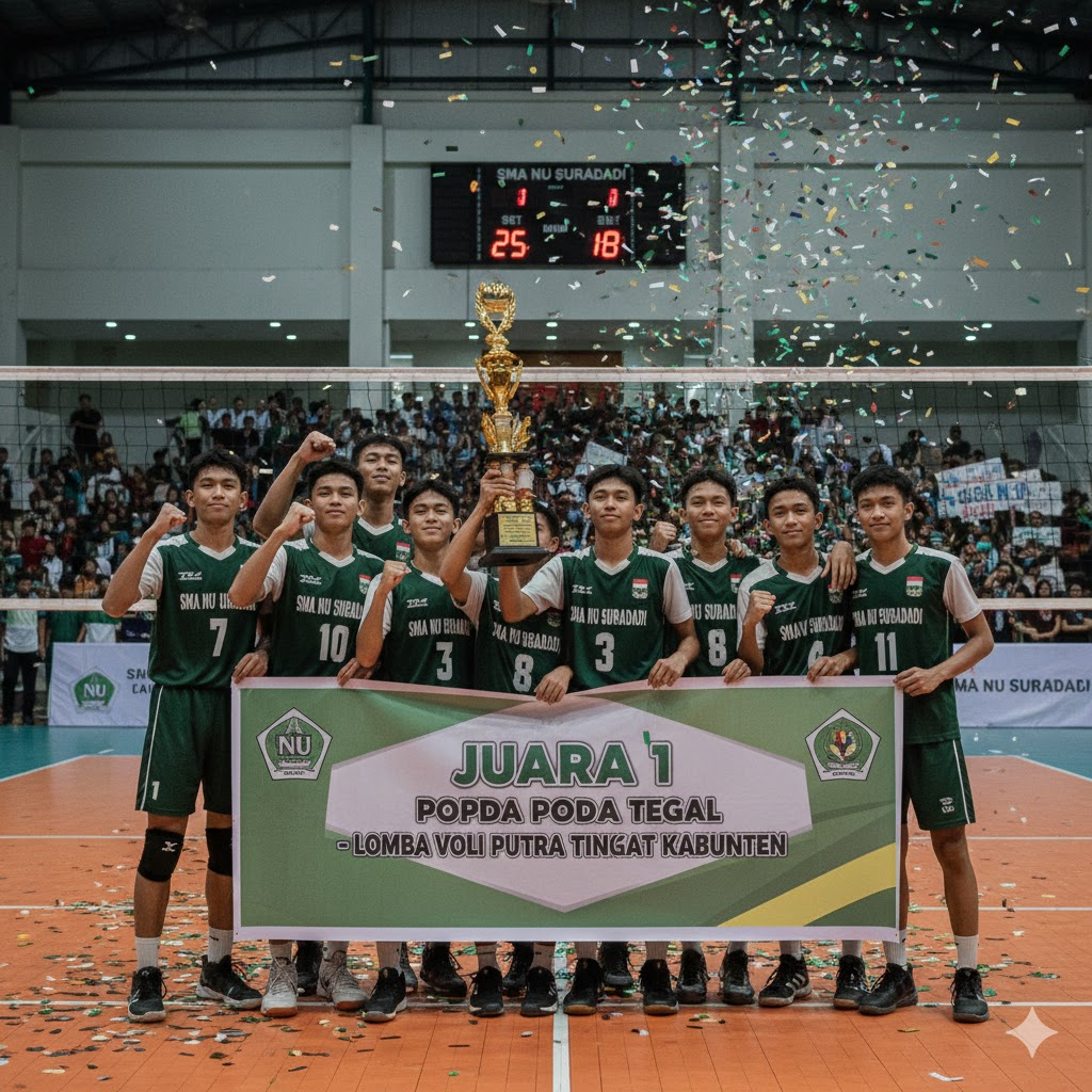 Juara 1 Lomba Voli Putra Tingkat Kabupaten (POPDA Tegal)